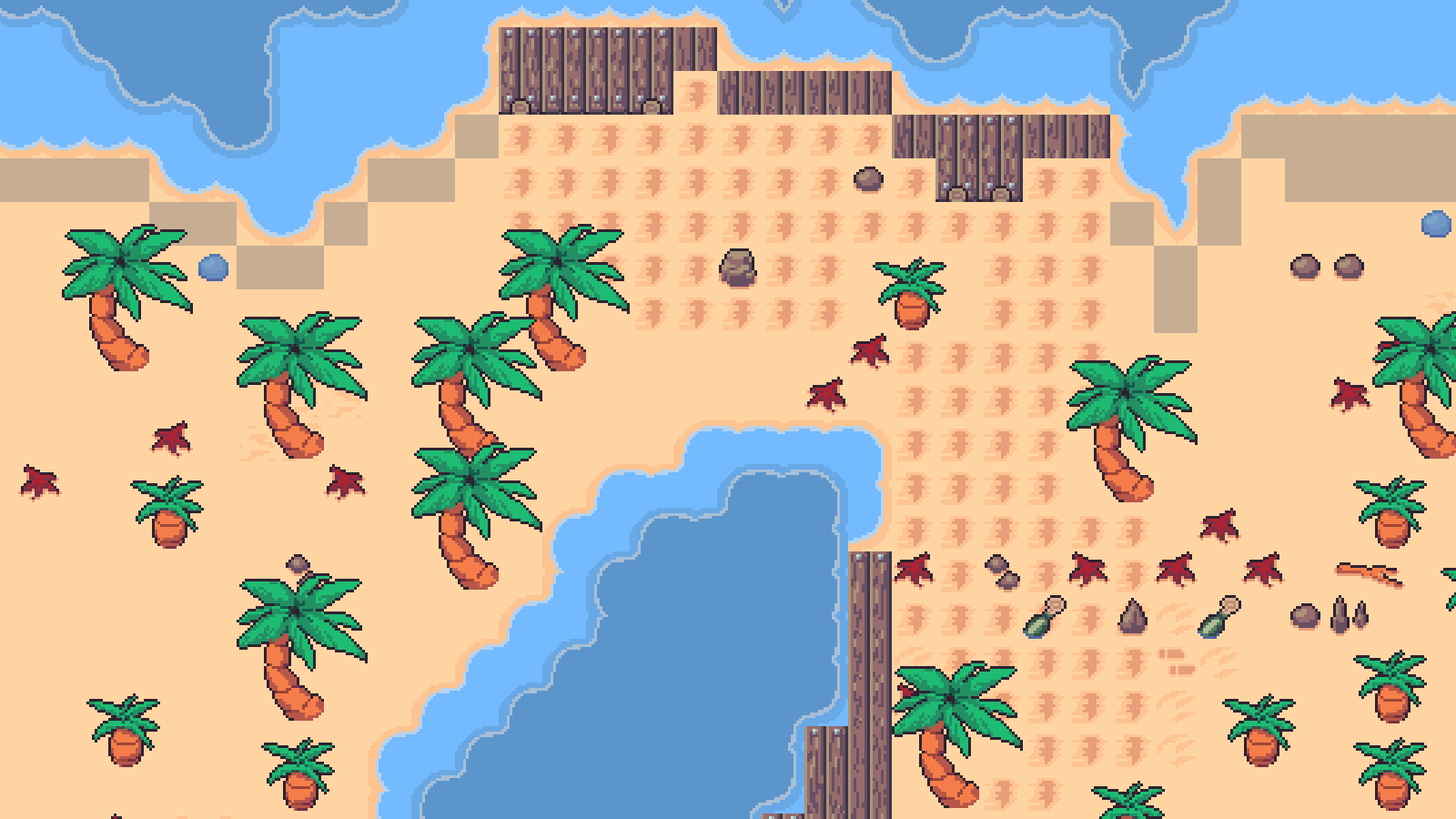 Rendered overview of the Coastal Cove raid map