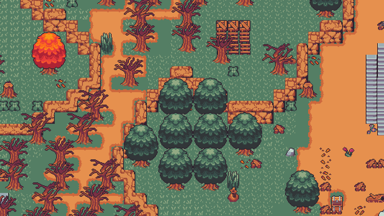 Rendered overview of the Old Forest raid map